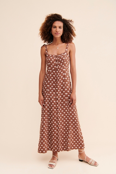 kendall brown dress Kendall Dress, ivory,pink by Lavender Brown
