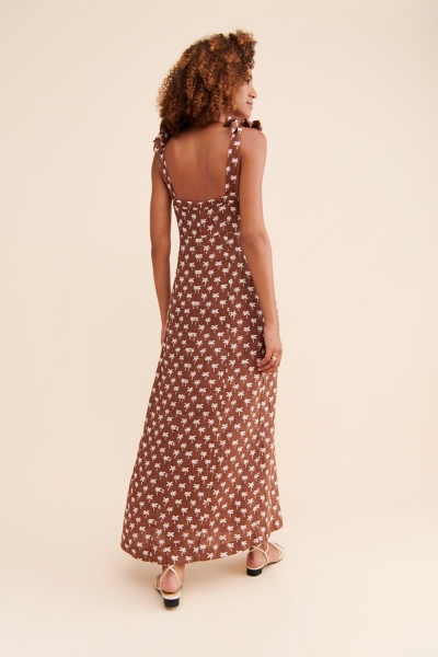 princess polly baby blue dress Kendall Palm Tree Dress