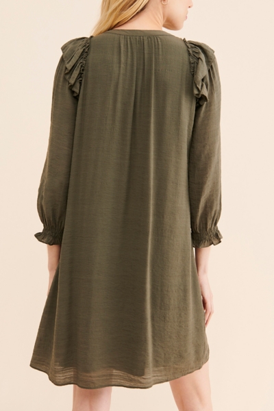 green emerald velvet dress Martini Olive Velvet Mini Dress