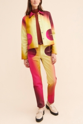 値下げ♡完売　新品　ella shaggy jacquard blouson Ella Fade Jacket | Nuuly