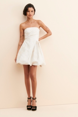 Strapless Jacquard Mini Dress | Nuuly Rent