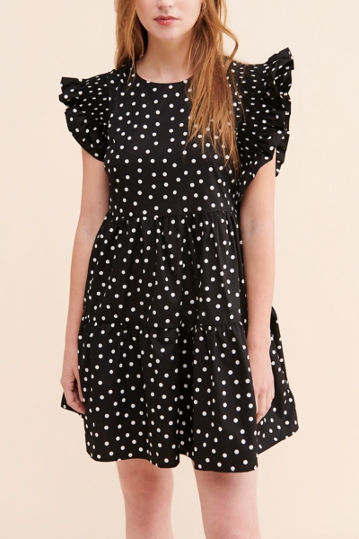 black and white babydoll dress What You Love Black Floral Babydoll Dress  Shop the Mint