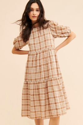 Plaid Midi Dress | Nuuly