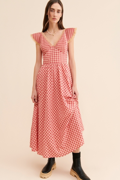 pintucked midi dress Rue Sophie Fleursonne Dress