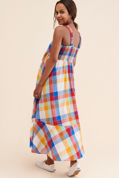 Maternity Scarlet Plaid Dress | Nuuly