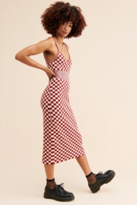 Pantheon Checked Knit Dress