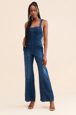 Kendra Denim Jumpsuit Nuuly