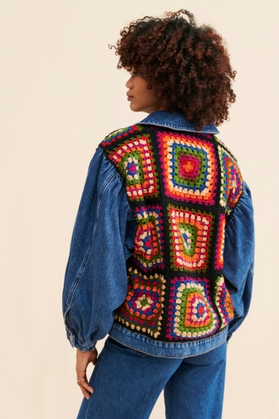 ジャケット・アウター LOWER EMBROIDERY KNIT JACKET z-supply-cropped-all-day-knit-