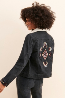 Embroidered Trucker Jacket Nuuly Rent