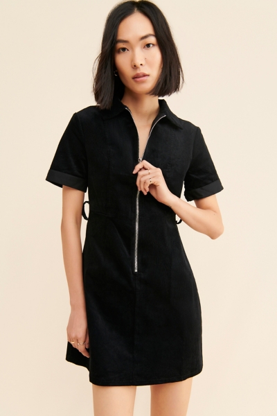 blue dress for baby girl Paul Zip Up Knit Dress Black / M main image 0