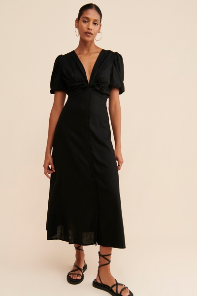 satin green dress midi Green Satin Midi Bridesmaids Dress – Unique Vintage