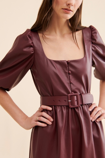 Vegan Leather Maxi Dress | Nuuly