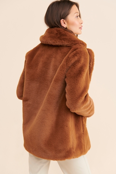 Heather Faux Fur Coat | Nuuly