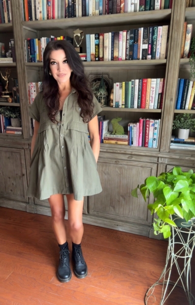free people ronnie poplin mini dress Free People Ronnie Poplin Mini Dress Garden Snake LG (Women's 12) at Amazon  Women's Clothing store