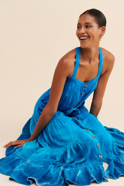 twist detail midi dress DOME TWIST-DETAIL MIDI DRESS