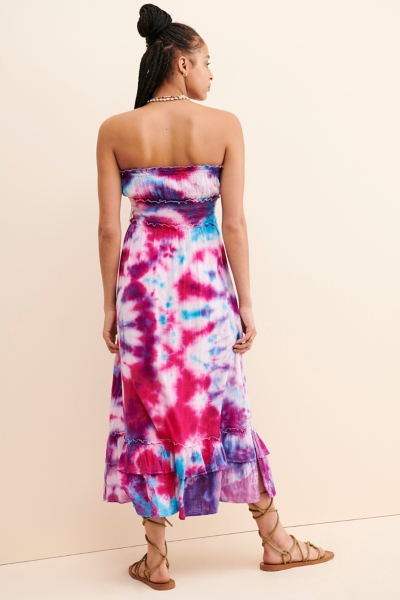 cotton maxi dress pockets Cotton Teal Tiered Maxi Dress