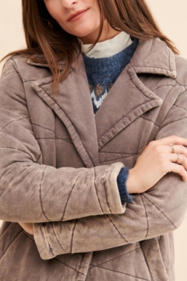 Dolman Quilted Knit Coat | Nuuly