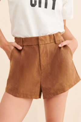 Roma Vegan Suede Shorts