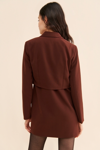 green emerald velvet dress Top Tier Blazer Dress main image 0