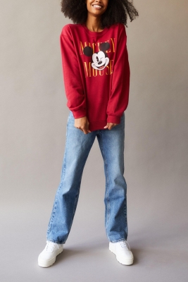 ★人気★【ORDINARYPEOPLE】★MICKEY UNIVERSE SWEATSHIRT.S★ Mickey Shines Long-Sleeve Sweatshirt | UNIQLO US