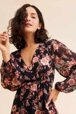 Velvet burnout gown hotsell