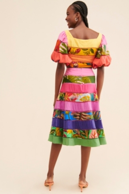 Rainbow Mixed Tiered Skirt | Nuuly