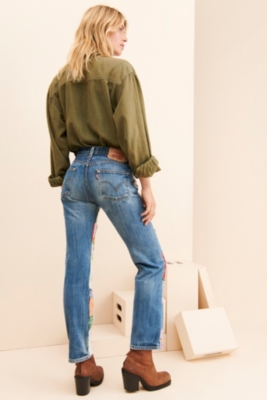 High Rise Patchwork Jeans | Nuuly