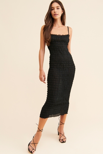 midi magenta dress Umgee Stitch Detail Midi Dress Magenta