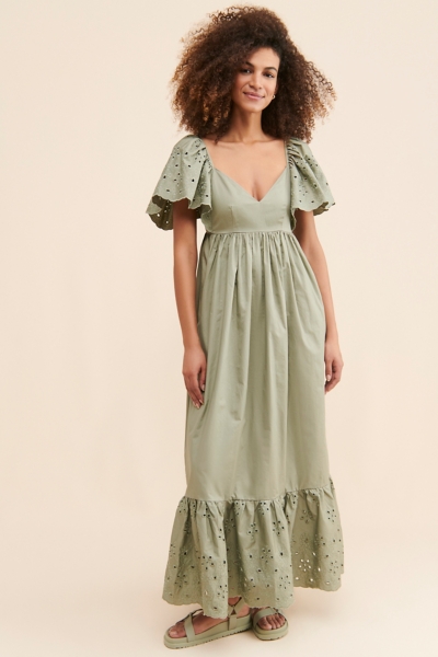 green emerald velvet dress En Saison Laguna Halter Maxi  TrenLend