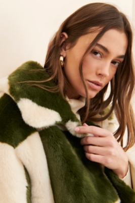 Traci Boxy Faux Fur Coat | Nuuly