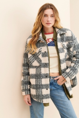 Saylor Plaid shops Shirt Jacket