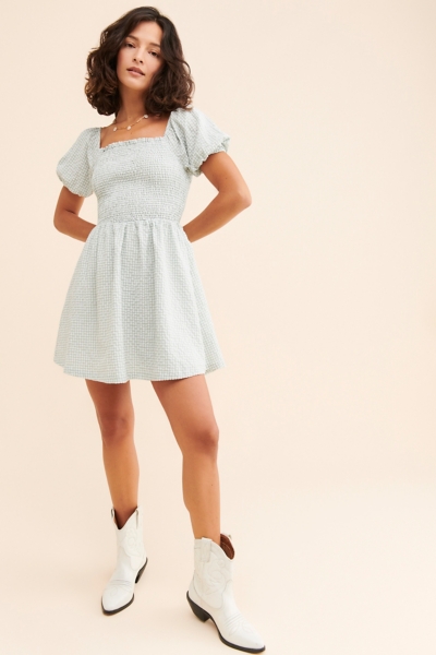 short picnic dress Daytime Treat Picnic Print Mini Dress