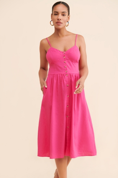 chinese dress ladies Heavenly Linen Maxi Dress main image 1