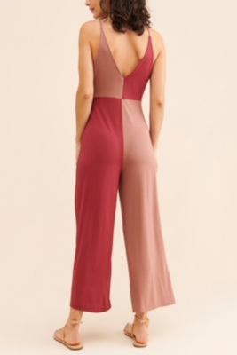Twist-Front Colorblocked Jumpsuit | Nuuly