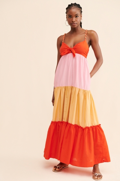 chinese dress ladies Alexandrea Colorblock Maxi Dress – VICI main image 1