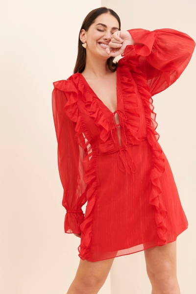 Ruffled Mini Dress | Nuuly