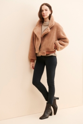 Mocha teddy coat store