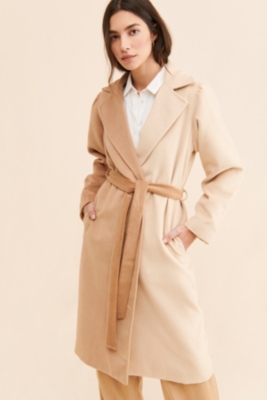 THE TOE （ザ・トゥー）PT COLOR LONG COAT THE TOÉ Beige Double-Breasted Long Coat | Mercari