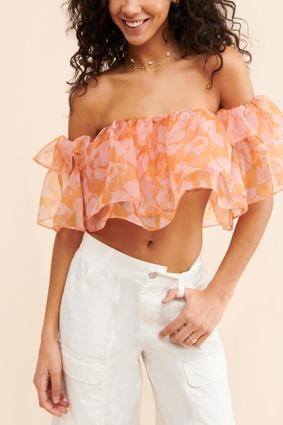 Rossella Ruffle Top | Nuuly