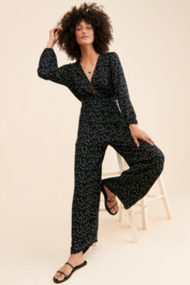 Ditsy jumpsuit shops