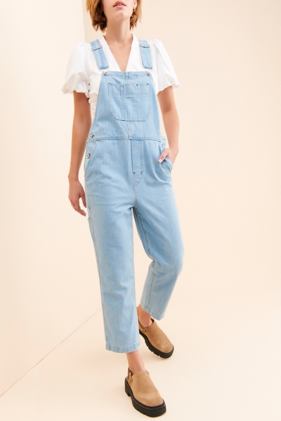 Christina Crop Overalls | Nuuly