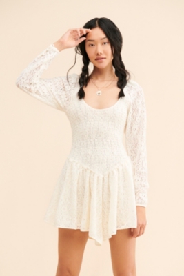 Nina Lace Mini Dress | Nuuly