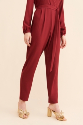 Pleated Front Tie Jumpsuit Nuuly
