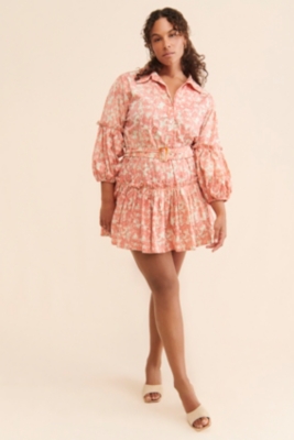 ◆Loulouseoul◆ Paisley Flower Mix Dress Purple Kirsi Floral Dress – Dress the Population