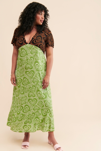 knee length dresses for ladies Azure Grace Midi Dress