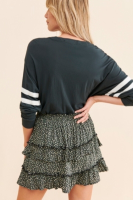 Juniper Tiered Mini Skirt Nuuly