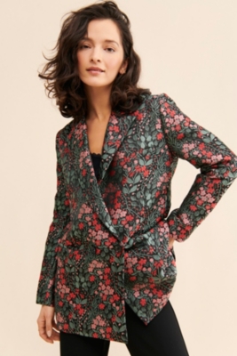 Ditsy Floral Jacquard Blazer | Nuuly