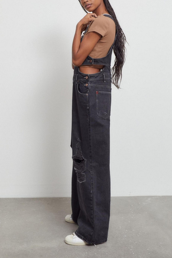 Denim Baggy Cutout Overall | Nuuly Denim Baggy Cutout Overall | Nuuly