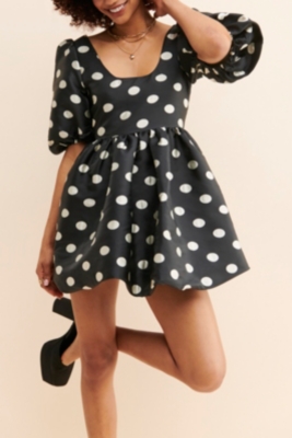 Uhr 　Dot Mini Dress 5-6y Fleur Polka Dot Mini Dress – Mint