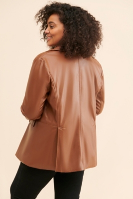 Vegan Leather Blazer | Nuuly